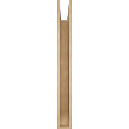 Ekena Millwork - BKTUR055X48X48FST06RCPR - Timberthane Faux Wood Funston Style Bracket, Slat Ends, 5 1/2"W x 48"D x 48"H, Primed Tan