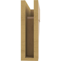 Ekena Millwork - BKTURFST44 - Timberthane Rough Cedar Faux Wood Funston Block Bracket