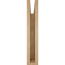 Ekena Millwork - BKTUR035X16X20FST05RCPR - Timberthane Faux Wood Funston Style Bracket, Block Ends, 3 1/2"W x 16"D x 20"H, Primed Tan