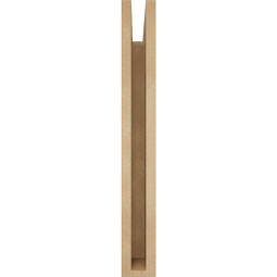 Ekena Millwork - BKTUR035X16X28FST05RCPR - Timberthane Faux Wood Funston Style Bracket, Block Ends, 3 1/2"W x 16"D x 28"H, Primed Tan