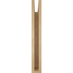 Ekena Millwork - BKTUR035X18X26FST05RCPR - Timberthane Faux Wood Funston Style Bracket, Block Ends, 3 1/2"W x 18"D x 26"H, Primed Tan
