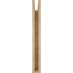 Ekena Millwork - BKTUR035X18X30FST05RCPR - Timberthane Faux Wood Funston Style Bracket, Block Ends, 3 1/2"W x 18"D x 30"H, Primed Tan