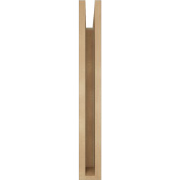 Ekena Millwork - BKTUR035X20X28FST05RCPR - Timberthane Faux Wood Funston Style Bracket, Block Ends, 3 1/2"W x 20"D x 28"H, Primed Tan
