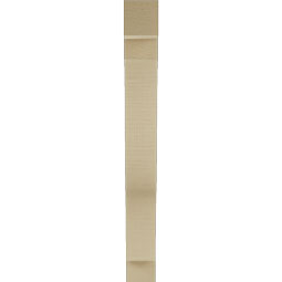 Ekena Millwork - BKTUR035X20X32FST05RCPR - Timberthane Faux Wood Funston Style Bracket, Block Ends, 3 1/2"W x 20"D x 32"H, Primed Tan