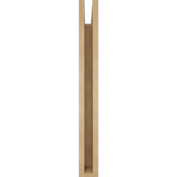 Ekena Millwork - BKTUR035X20X32FST05RCPR - Timberthane Faux Wood Funston Style Bracket, Block Ends, 3 1/2"W x 20"D x 32"H, Primed Tan