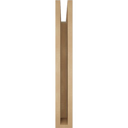 Ekena Millwork - BKTUR035X22X26FST05RCPR - Timberthane Faux Wood Funston Style Bracket, Block Ends, 3 1/2"W x 22"D x 26"H, Primed Tan
