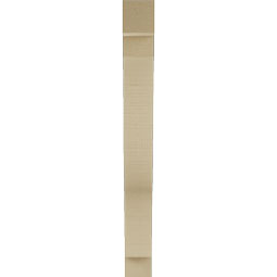 Ekena Millwork - BKTUR035X22X34FST05RCPR - Timberthane Faux Wood Funston Style Bracket, Block Ends, 3 1/2"W x 22"D x 34"H, Primed Tan