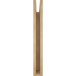 Ekena Millwork - BKTUR035X24X28FST05RCPR - Timberthane Faux Wood Funston Style Bracket, Block Ends, 3 1/2"W x 24"D x 28"H, Primed Tan