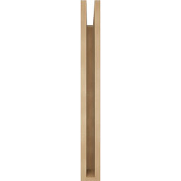 Ekena Millwork - BKTUR035X24X32FST05RCPR - Timberthane Faux Wood Funston Style Bracket, Block Ends, 3 1/2"W x 24"D x 32"H, Primed Tan