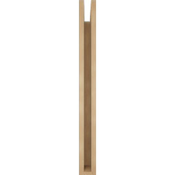 Ekena Millwork - BKTUR035X24X36FST05RCPR - Timberthane Faux Wood Funston Style Bracket, Block Ends, 3 1/2"W x 24"D x 36"H, Primed Tan