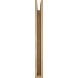Ekena Millwork - BKTUR035X26X34FST05RCPR - Timberthane Faux Wood Funston Style Bracket, Block Ends, 3 1/2"W x 26"D x 34"H, Primed Tan