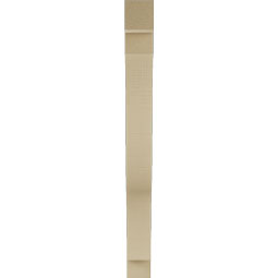 Ekena Millwork - BKTUR035X26X38FST05RCPR - Timberthane Faux Wood Funston Style Bracket, Block Ends, 3 1/2"W x 26"D x 38"H, Primed Tan