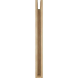 Ekena Millwork - BKTUR035X26X38FST05RCPR - Timberthane Faux Wood Funston Style Bracket, Block Ends, 3 1/2"W x 26"D x 38"H, Primed Tan
