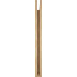 Ekena Millwork - BKTUR035X28X36FST05RCPR - Timberthane Faux Wood Funston Style Bracket, Block Ends, 3 1/2"W x 28"D x 36"H, Primed Tan