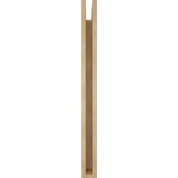 Ekena Millwork - BKTUR035X28X40FST05RCPR - Timberthane Faux Wood Funston Style Bracket, Block Ends, 3 1/2"W x 28"D x 40"H, Primed Tan