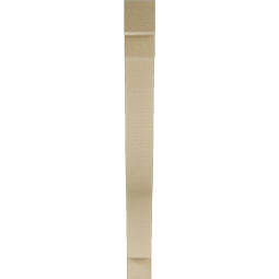 Ekena Millwork - BKTUR035X30X36FST05RCPR - Timberthane Faux Wood Funston Style Bracket, Block Ends, 3 1/2"W x 30"D x 36"H, Primed Tan