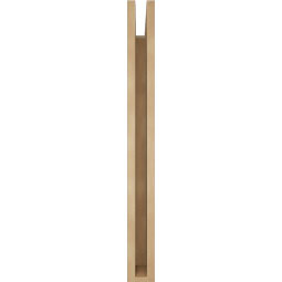Ekena Millwork - BKTUR035X30X36FST05RCPR - Timberthane Faux Wood Funston Style Bracket, Block Ends, 3 1/2"W x 30"D x 36"H, Primed Tan
