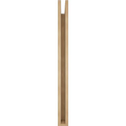 Ekena Millwork - BKTUR035X30X42FST05RCPR - Timberthane Faux Wood Funston Style Bracket, Block Ends, 3 1/2"W x 30"D x 42"H, Primed Tan