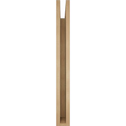 Ekena Millwork - BKTUR035X32X32FST05RCPR - Timberthane Faux Wood Funston Style Bracket, Block Ends, 3 1/2"W x 32"D x 32"H, Primed Tan
