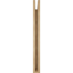 Ekena Millwork - BKTUR035X32X36FST05RCPR - Timberthane Faux Wood Funston Style Bracket, Block Ends, 3 1/2"W x 32"D x 36"H, Primed Tan
