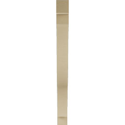 Ekena Millwork - BKTUR035X32X40FST05RCPR - Timberthane Faux Wood Funston Style Bracket, Block Ends, 3 1/2"W x 32"D x 40"H, Primed Tan