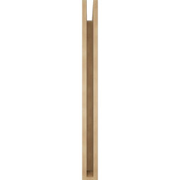 Ekena Millwork - BKTUR035X32X40FST05RCPR - Timberthane Faux Wood Funston Style Bracket, Block Ends, 3 1/2"W x 32"D x 40"H, Primed Tan