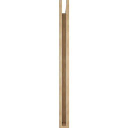 Ekena Millwork - BKTUR035X32X44FST05RCPR - Timberthane Faux Wood Funston Style Bracket, Block Ends, 3 1/2"W x 32"D x 44"H, Primed Tan