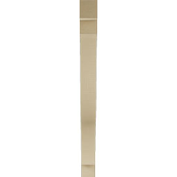 Ekena Millwork - BKTUR035X34X40FST05RCPR - Timberthane Faux Wood Funston Style Bracket, Block Ends, 3 1/2"W x 34"D x 40"H, Primed Tan