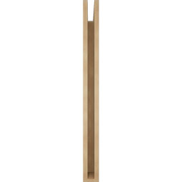 Ekena Millwork - BKTUR035X34X40FST05RCPR - Timberthane Faux Wood Funston Style Bracket, Block Ends, 3 1/2"W x 34"D x 40"H, Primed Tan