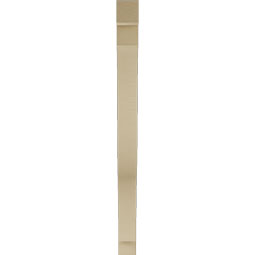 Ekena Millwork - BKTUR035X34X46FST05RCPR - Timberthane Faux Wood Funston Style Bracket, Block Ends, 3 1/2"W x 34"D x 46"H, Primed Tan
