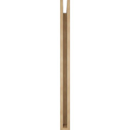 Ekena Millwork - BKTUR035X34X46FST05RCPR - Timberthane Faux Wood Funston Style Bracket, Block Ends, 3 1/2"W x 34"D x 46"H, Primed Tan