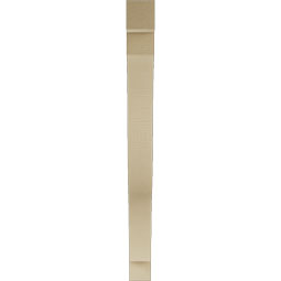 Ekena Millwork - BKTUR035X36X40FST05RCPR - Timberthane Faux Wood Funston Style Bracket, Block Ends, 3 1/2"W x 36"D x 40"H, Primed Tan