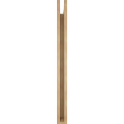 Ekena Millwork - BKTUR035X36X42FST05RCPR - Timberthane Faux Wood Funston Style Bracket, Block Ends, 3 1/2"W x 36"D x 42"H, Primed Tan