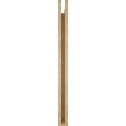 Ekena Millwork - BKTUR035X36X44FST05RCPR - Timberthane Faux Wood Funston Style Bracket, Block Ends, 3 1/2"W x 36"D x 44"H, Primed Tan