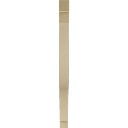 Ekena Millwork - BKTUR035X36X48FST05RCPR - Timberthane Faux Wood Funston Style Bracket, Block Ends, 3 1/2"W x 36"D x 48"H, Primed Tan