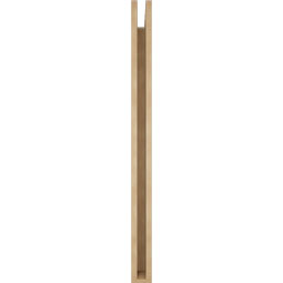Ekena Millwork - BKTUR035X36X48FST05RCPR - Timberthane Faux Wood Funston Style Bracket, Block Ends, 3 1/2"W x 36"D x 48"H, Primed Tan