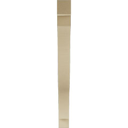 Ekena Millwork - BKTUR035X38X38FST05RCPR - Timberthane Faux Wood Funston Style Bracket, Block Ends, 3 1/2"W x 38"D x 38"H, Primed Tan