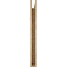 Ekena Millwork - BKTUR035X38X38FST05RCPR - Timberthane Faux Wood Funston Style Bracket, Block Ends, 3 1/2"W x 38"D x 38"H, Primed Tan