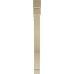 Ekena Millwork - BKTUR035X38X42FST05RCPR - Timberthane Faux Wood Funston Style Bracket, Block Ends, 3 1/2"W x 38"D x 42"H, Primed Tan
