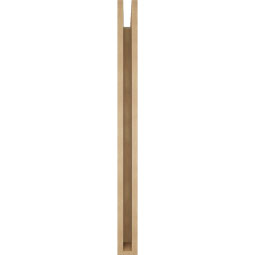 Ekena Millwork - BKTUR035X38X44FST05RCPR - Timberthane Faux Wood Funston Style Bracket, Block Ends, 3 1/2"W x 38"D x 44"H, Primed Tan