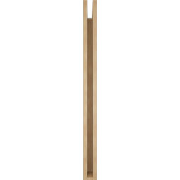Ekena Millwork - BKTUR035X38X46FST05RCPR - Timberthane Faux Wood Funston Style Bracket, Block Ends, 3 1/2"W x 38"D x 46"H, Primed Tan