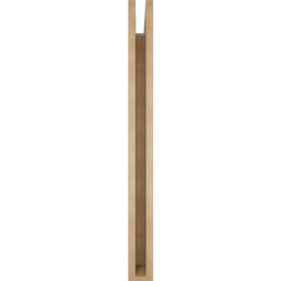 Ekena Millwork - BKTUR035X40X40FST05RCPR - Timberthane Faux Wood Funston Style Bracket, Block Ends, 3 1/2"W x 40"D x 40"H, Primed Tan