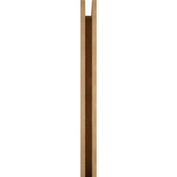 Ekena Millwork - BKTUR035X40X44FST05RCPR - Timberthane Faux Wood Funston Style Bracket, Block Ends, 3 1/2"W x 40"D x 44"H, Primed Tan