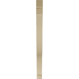 Ekena Millwork - BKTUR035X40X48FST05RCPR - Timberthane Faux Wood Funston Style Bracket, Block Ends, 3 1/2"W x 40"D x 48"H, Primed Tan