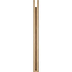 Ekena Millwork - BKTUR035X40X48FST05RCPR - Timberthane Faux Wood Funston Style Bracket, Block Ends, 3 1/2"W x 40"D x 48"H, Primed Tan