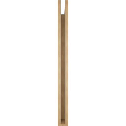 Ekena Millwork - BKTUR035X42X42FST05RCPR - Timberthane Faux Wood Funston Style Bracket, Block Ends, 3 1/2"W x 42"D x 42"H, Primed Tan