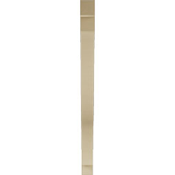 Ekena Millwork - BKTUR035X42X48FST05RCPR - Timberthane Faux Wood Funston Style Bracket, Block Ends, 3 1/2"W x 42"D x 48"H, Primed Tan