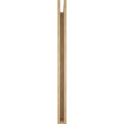 Ekena Millwork - BKTUR035X42X48FST05RCPR - Timberthane Faux Wood Funston Style Bracket, Block Ends, 3 1/2"W x 42"D x 48"H, Primed Tan