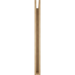 Ekena Millwork - BKTUR035X44X44FST05RCPR - Timberthane Faux Wood Funston Style Bracket, Block Ends, 3 1/2"W x 44"D x 44"H, Primed Tan
