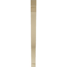 Ekena Millwork - BKTUR035X44X48FST05RCPR - Timberthane Faux Wood Funston Style Bracket, Block Ends, 3 1/2"W x 44"D x 48"H, Primed Tan